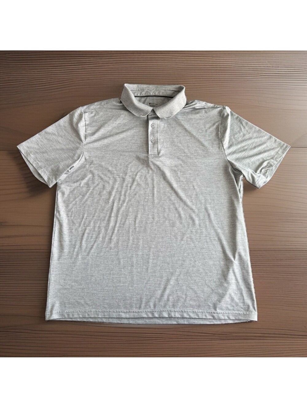 Member's Mark XL Active Performance Polo Gray Short Sleeve 4-Way Stretch